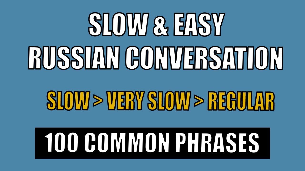 Slow and easy Russian conversation practice for beginners | Basic Russian speaking & listening