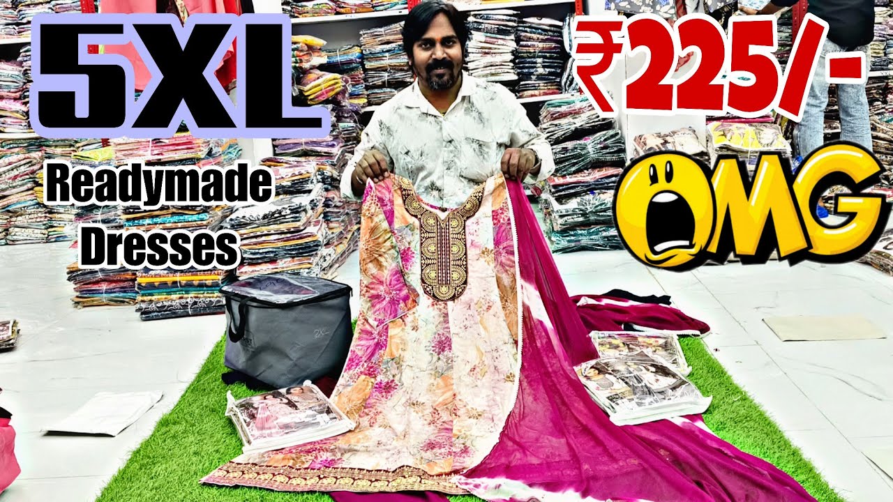 Hyderabad Wholesale Special 5XL Lucknowi Readymade Dresses ₹225/- 😱 Imported CO-ORD Set Designs 👌
