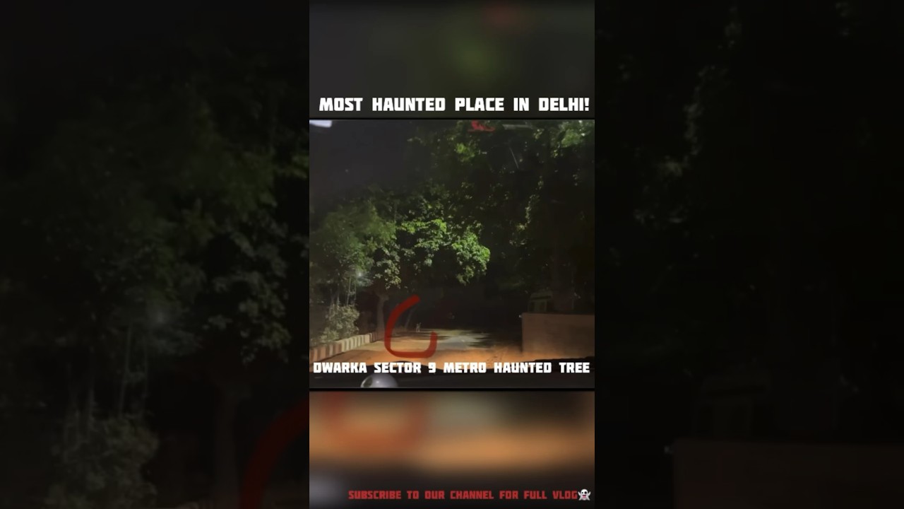 MOST HAUNTED PLACE IN DELHI | DWARKA SECTOR 9 METRO/TREE #shorts  #shortsvideo #delhihauntedplace