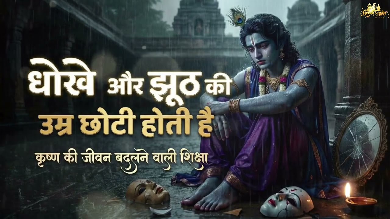 धोखे और झूठ की उम्र छोटी होती है — कृष्ण उपदेश | Geeta Gyan | Bhagavad Gita Motivation