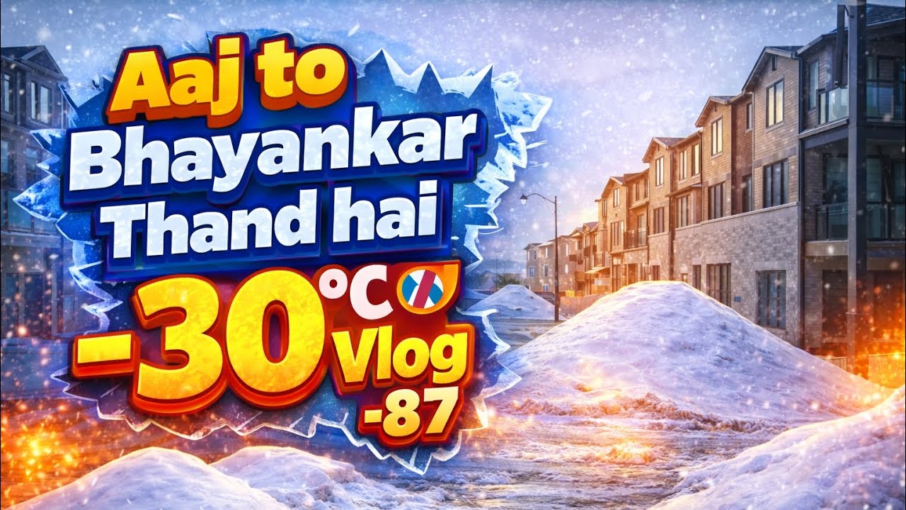 AAJ TO BAHUT THAND HAI 🥶 | Barfili Hawa Ne Hila Diya | Daily Vlog 87