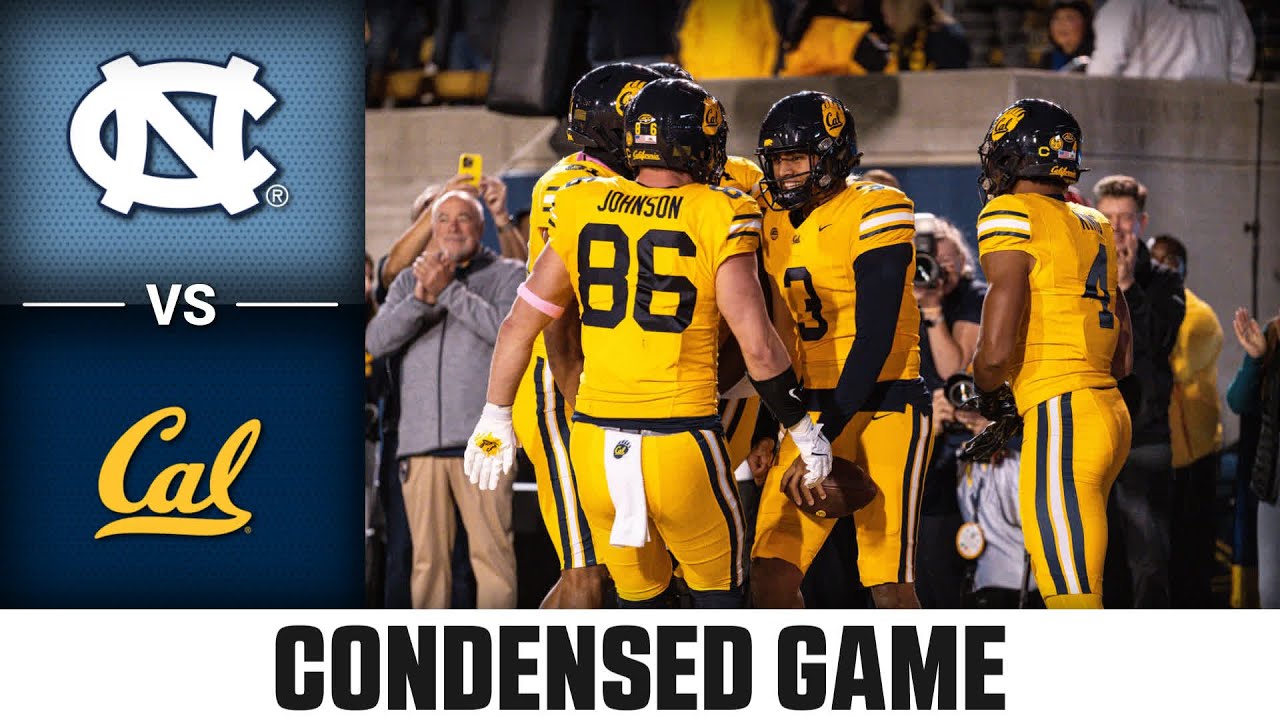 North Carolina vs. Cal Condensed Game | 2025 ACC Football
