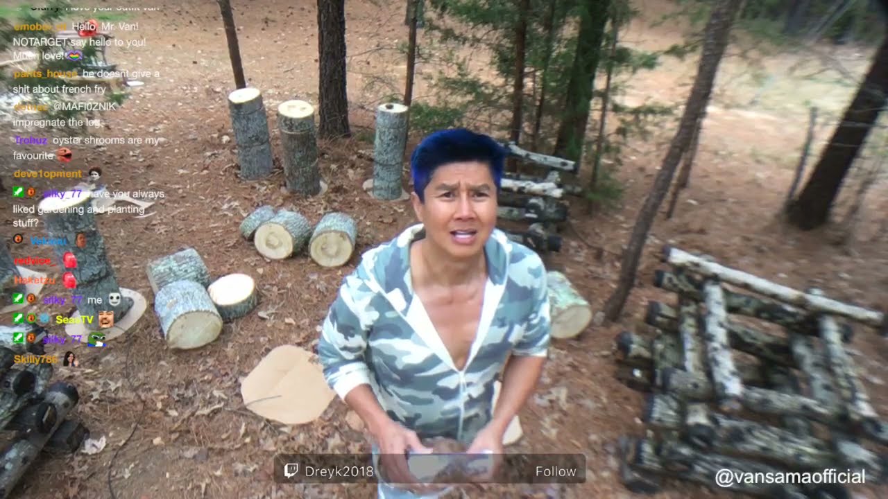 Van Darkholme growing Oyster Mushrooms