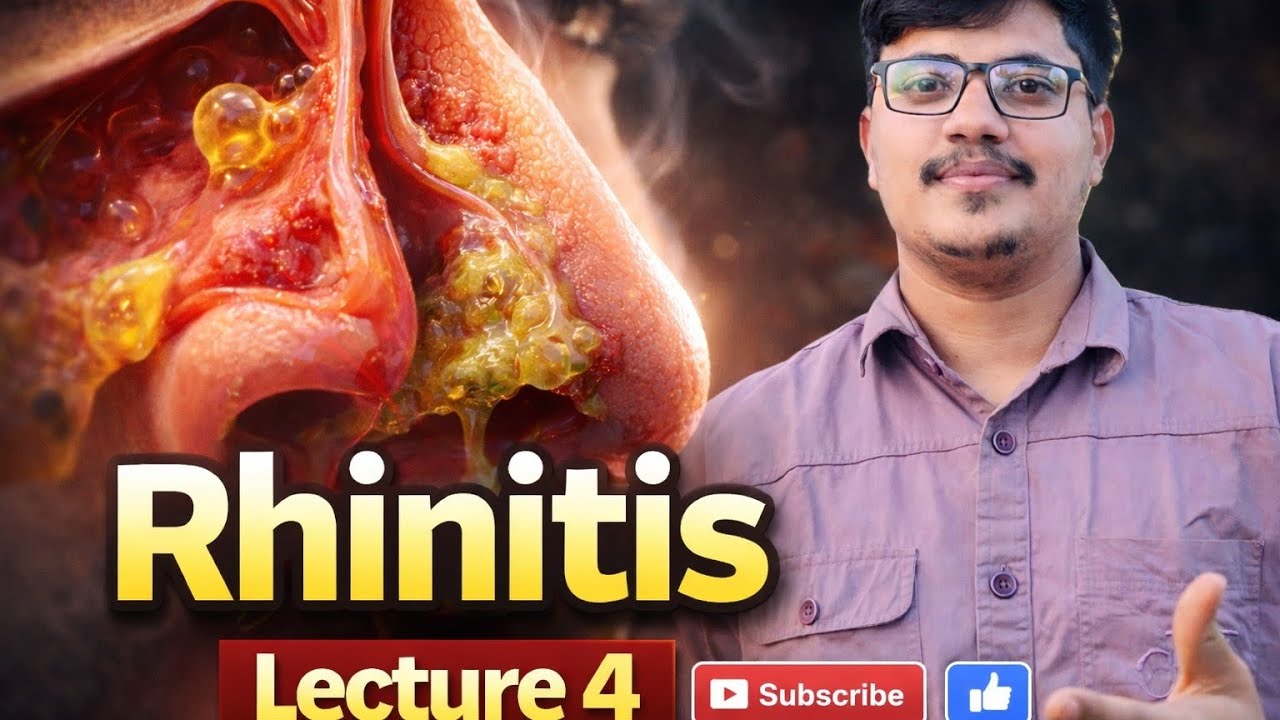 Rhinitis Explained Simply | Types, Causes & Symptoms | Lecture 4