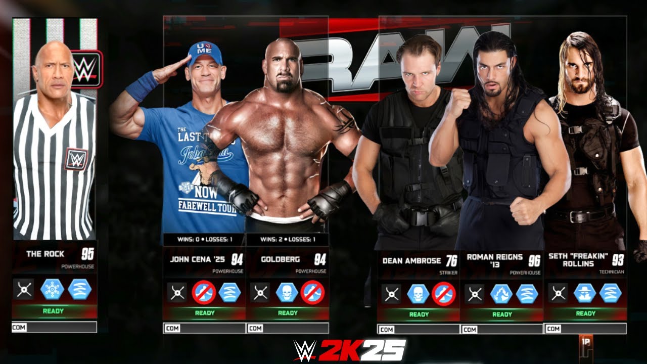 Heel John Cena Goldberg Vs The Shield WWE 2K25