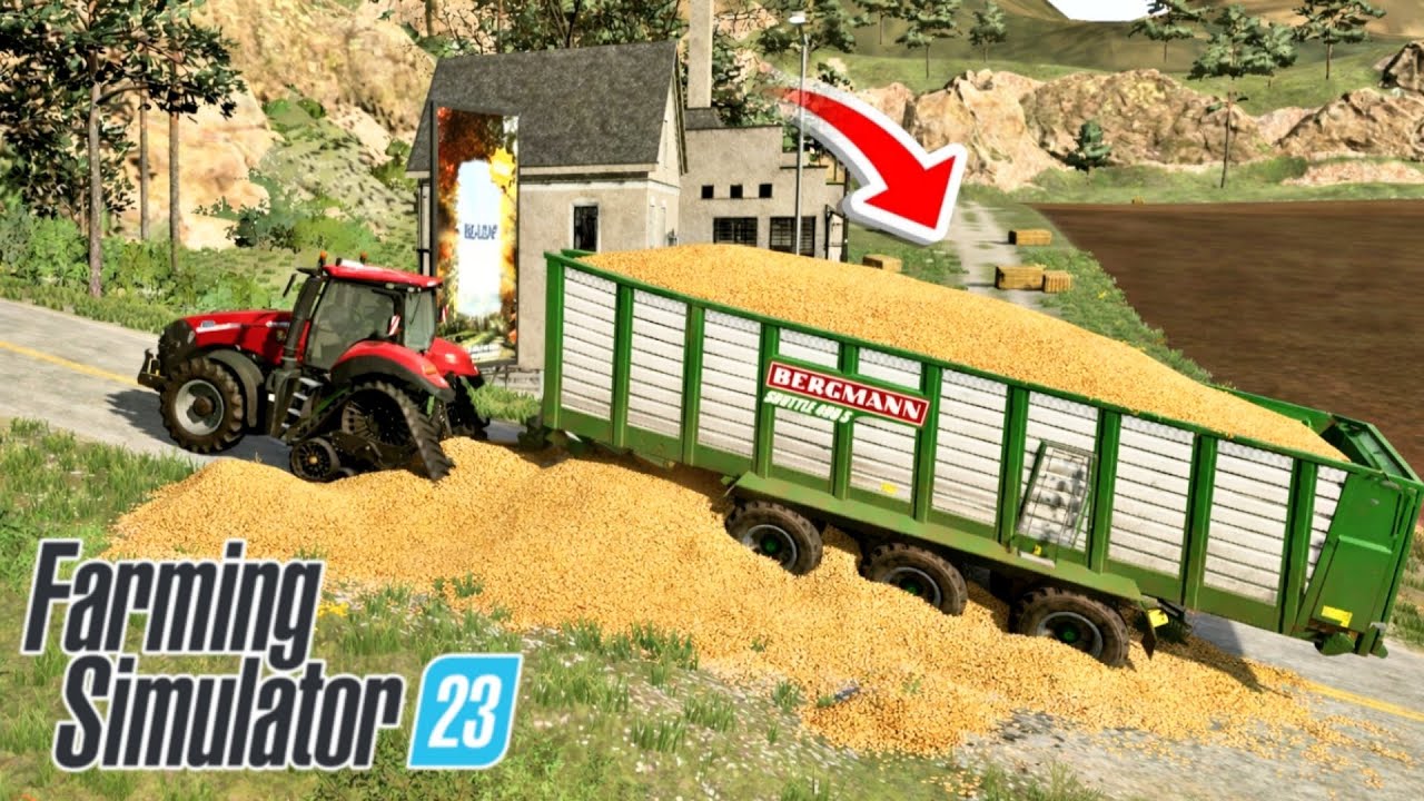 Massive Grain Overload Accident – Farming Simulator 23 #fs23 #fs20 #fs18 #fs25 