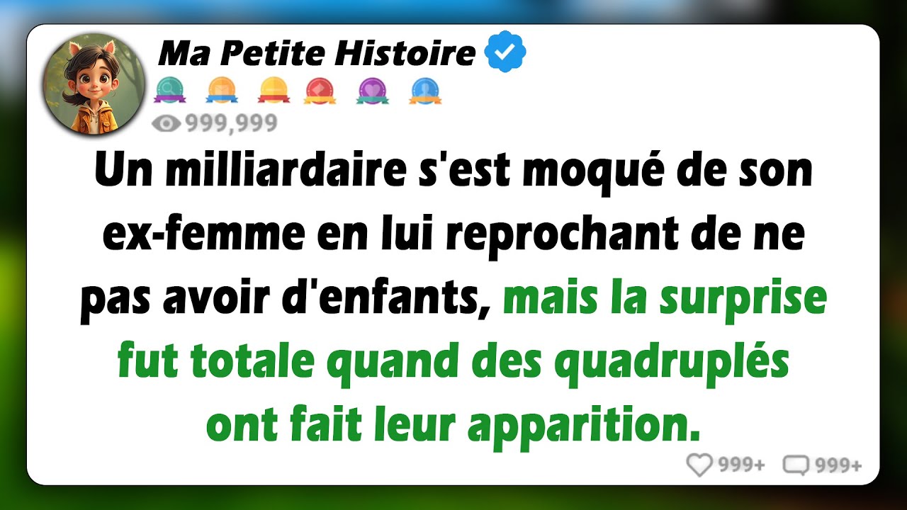 Un milliardaire s'est moqué de son ex-femme parce qu'elle n'avait pas d'enfants, mais il a été...