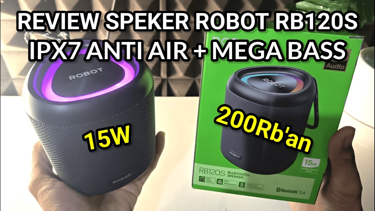 REVIEW SPEKER ROBOT RB120S | IPX7 WATERPROOF 15W