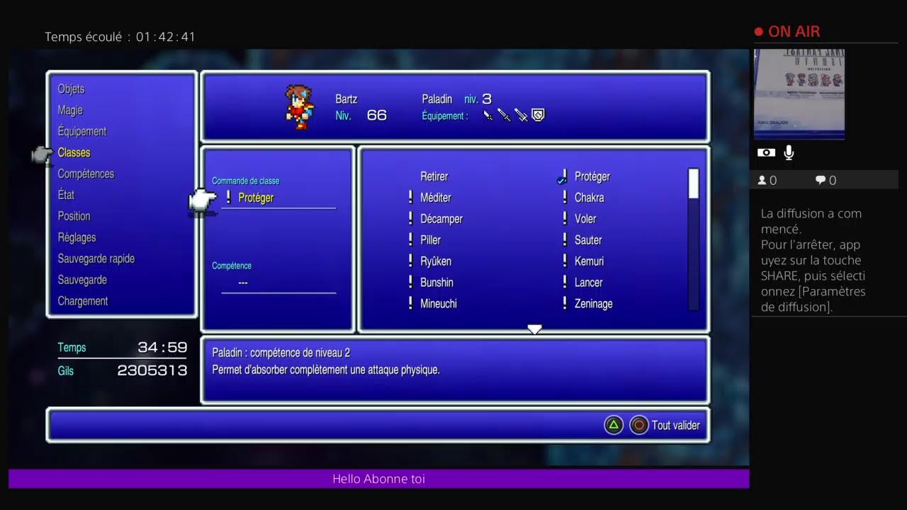Diffusion PS4 final fantasy 5 xp et pc farming
