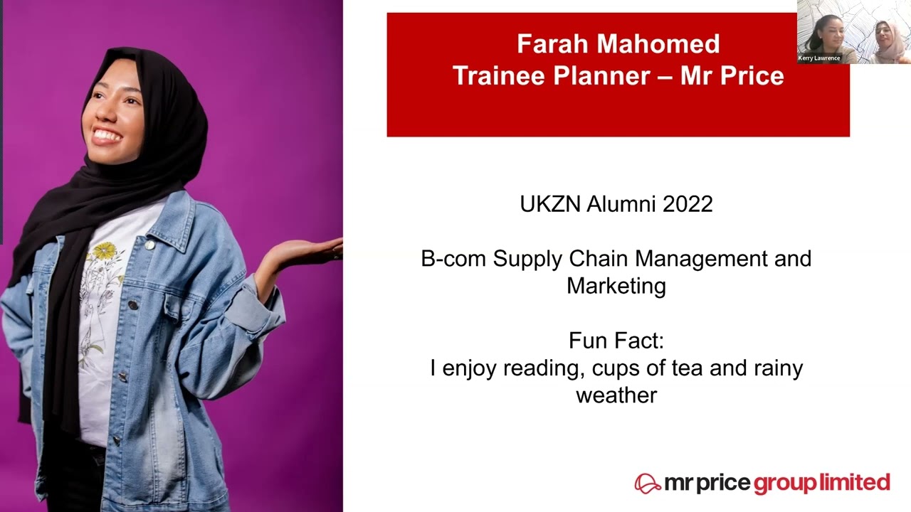 Mr Price Work Experience Programme Webinar