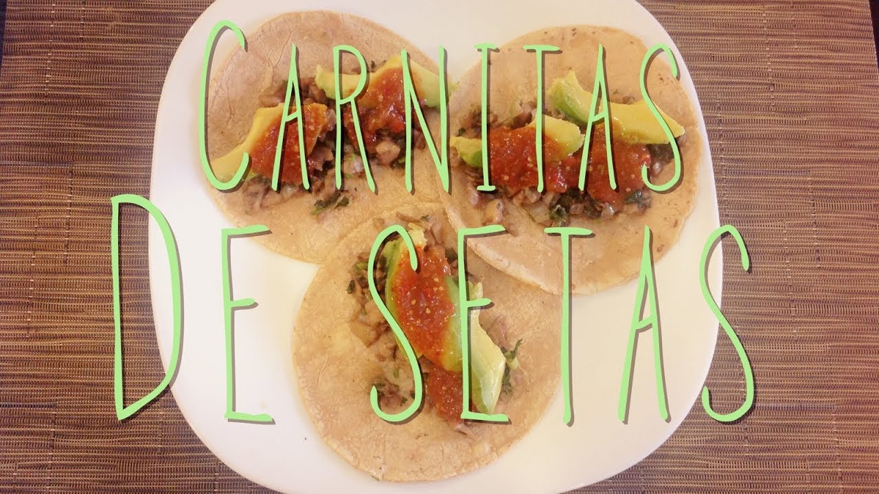 Carnitas de setas, receta vegetariana