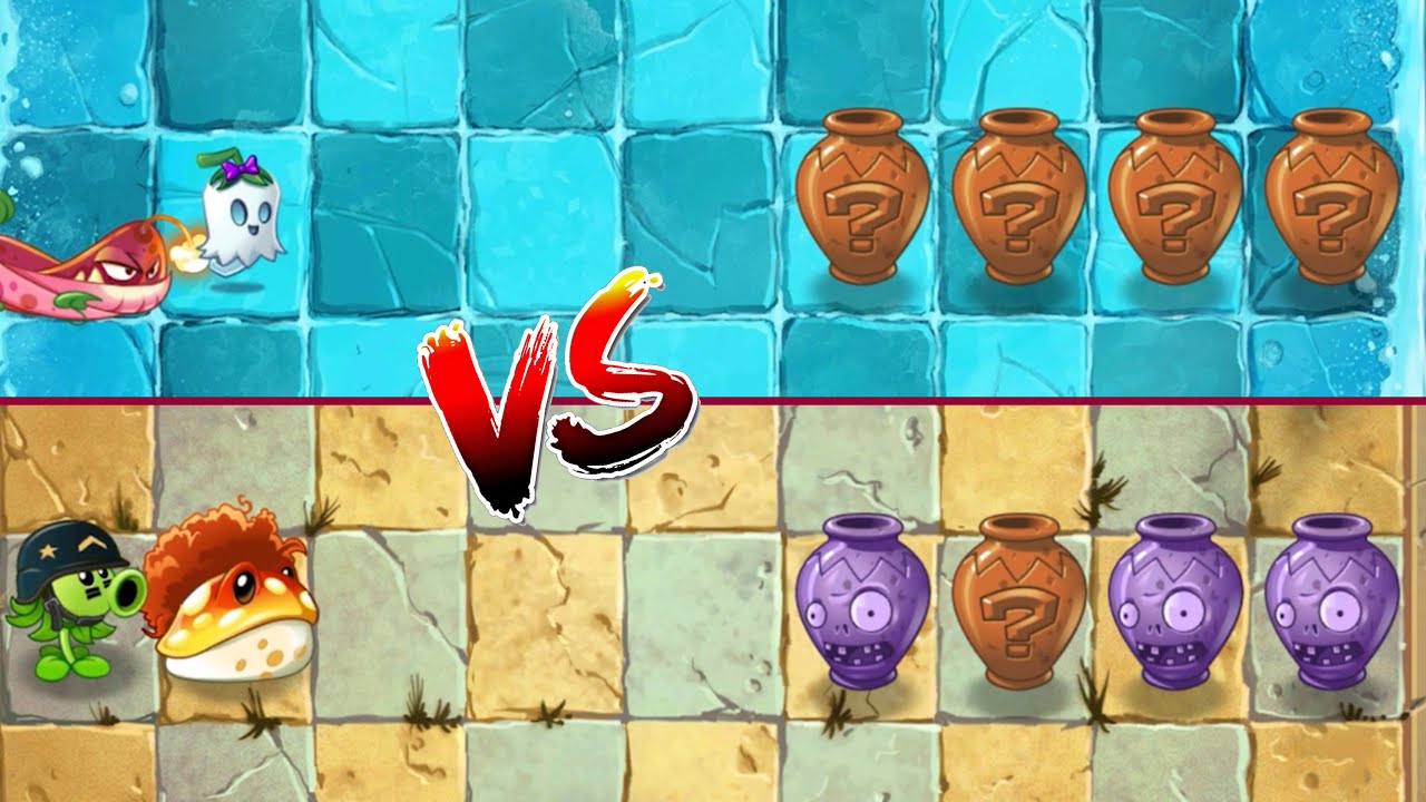 PvZ 2 - Plant Couple Team VS 4 Vase Breaker Zombies -  p14 - Who will win ?