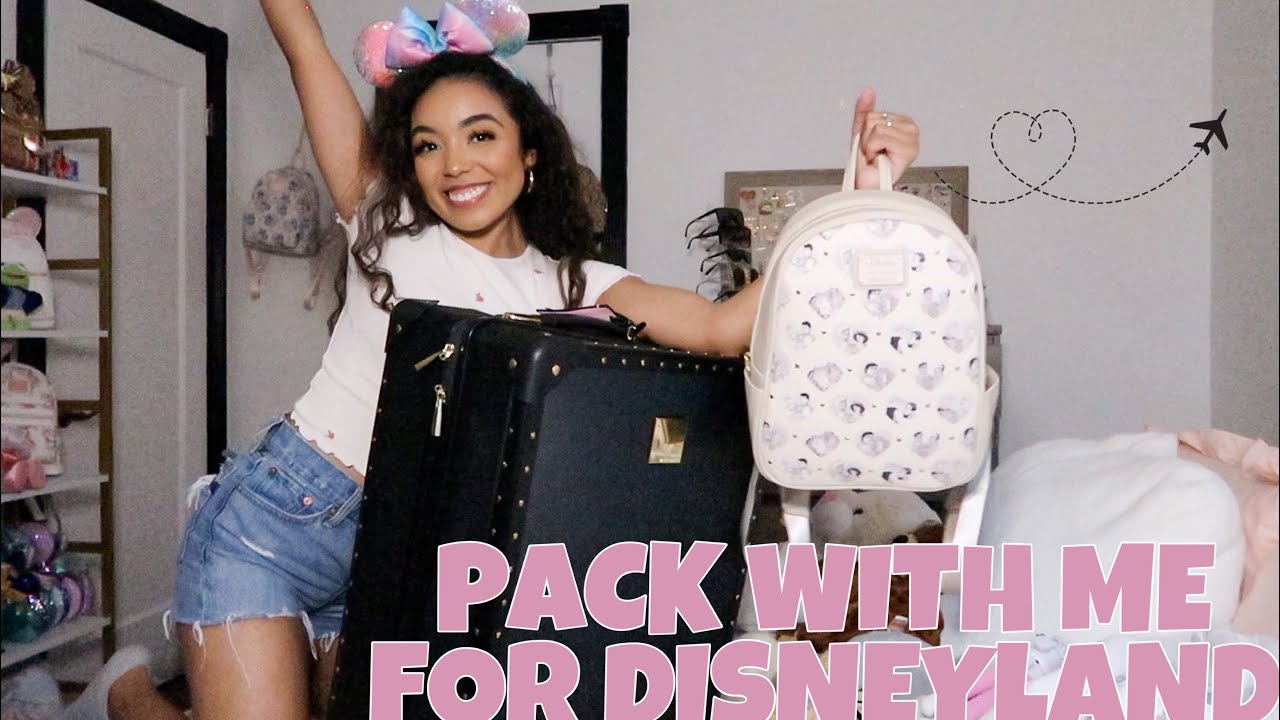 Pack with me for DISNEYLAND!! (how i pack my loungefly + ears)