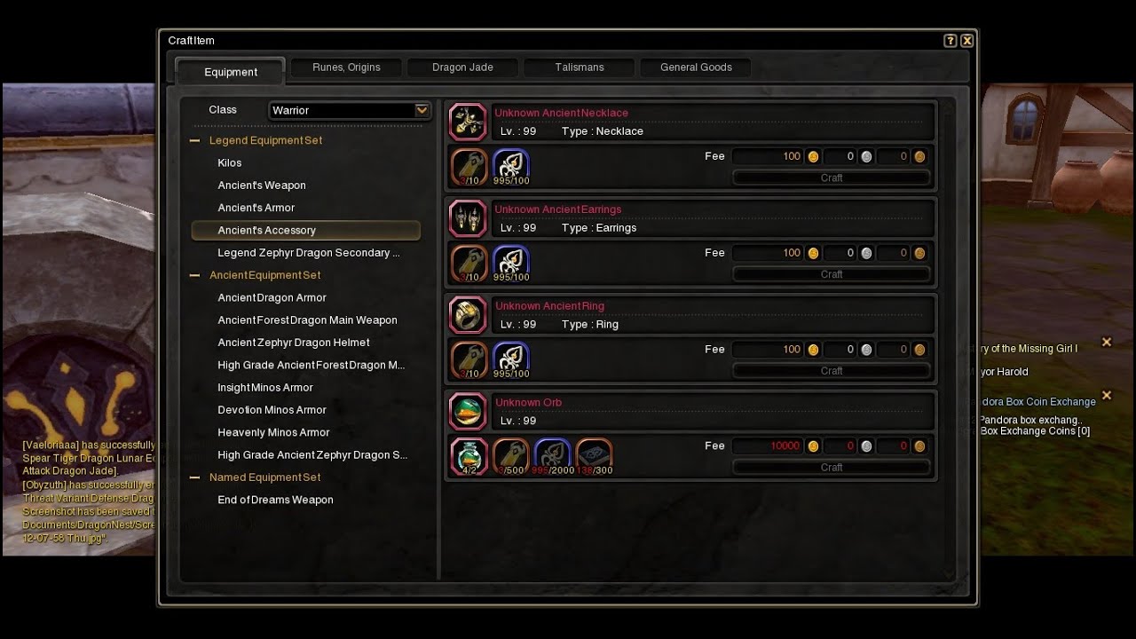 Tutorial AmpliFied Unknown Ancient Accessories - God Game Dragon Nest