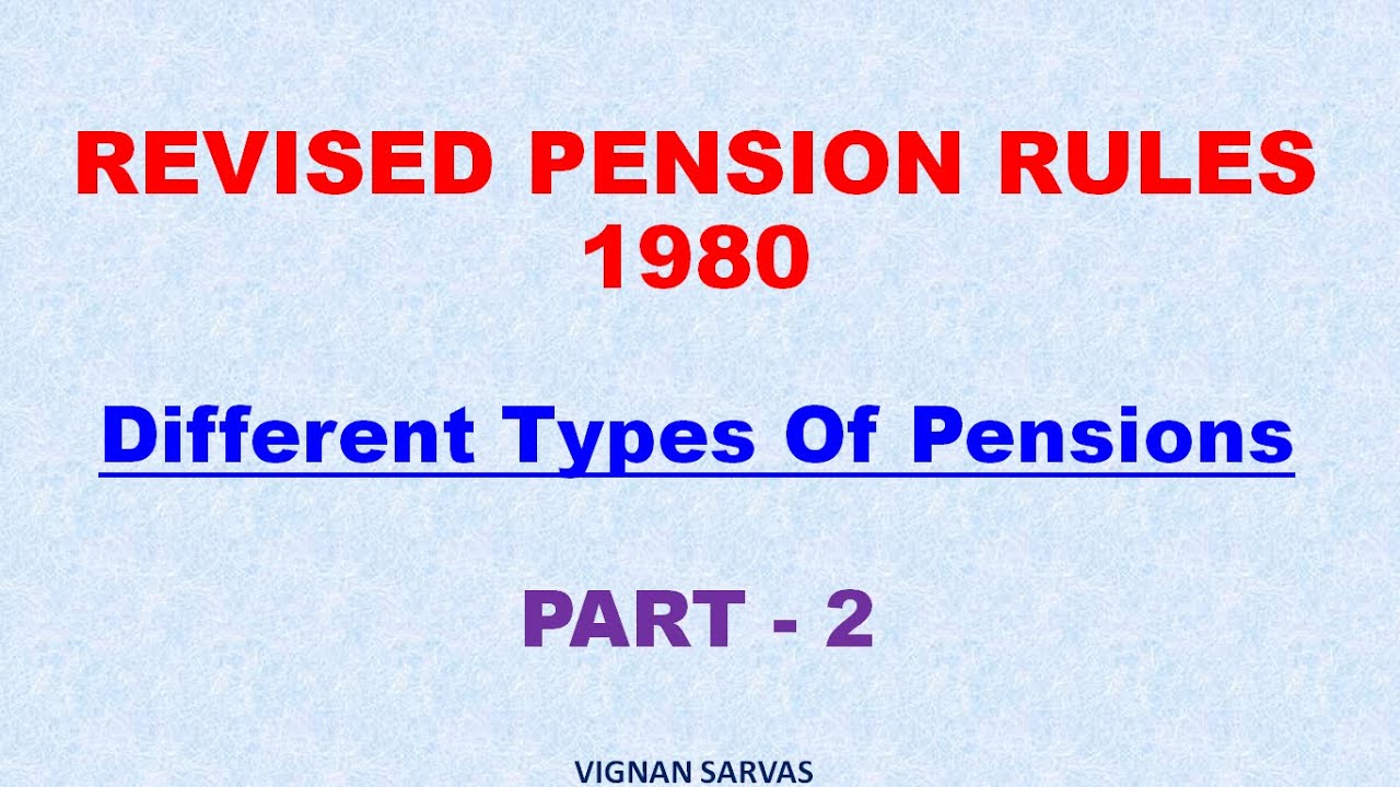 A.P. Revised Pension Rules - 1980 / Part - 2 / Departmental Tests / DARLANKA SIVARAMU