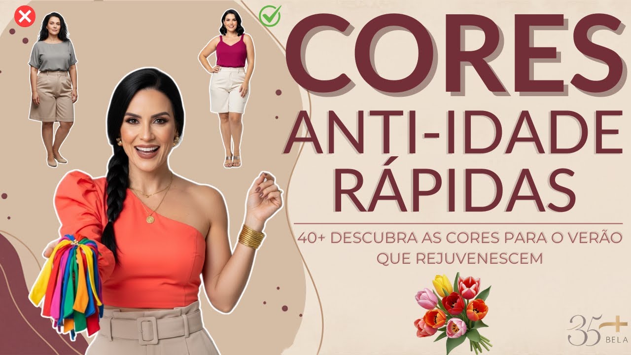 6 Cores que REJUVENESCEM Instantaneamente no Verão para Mulheres 40+