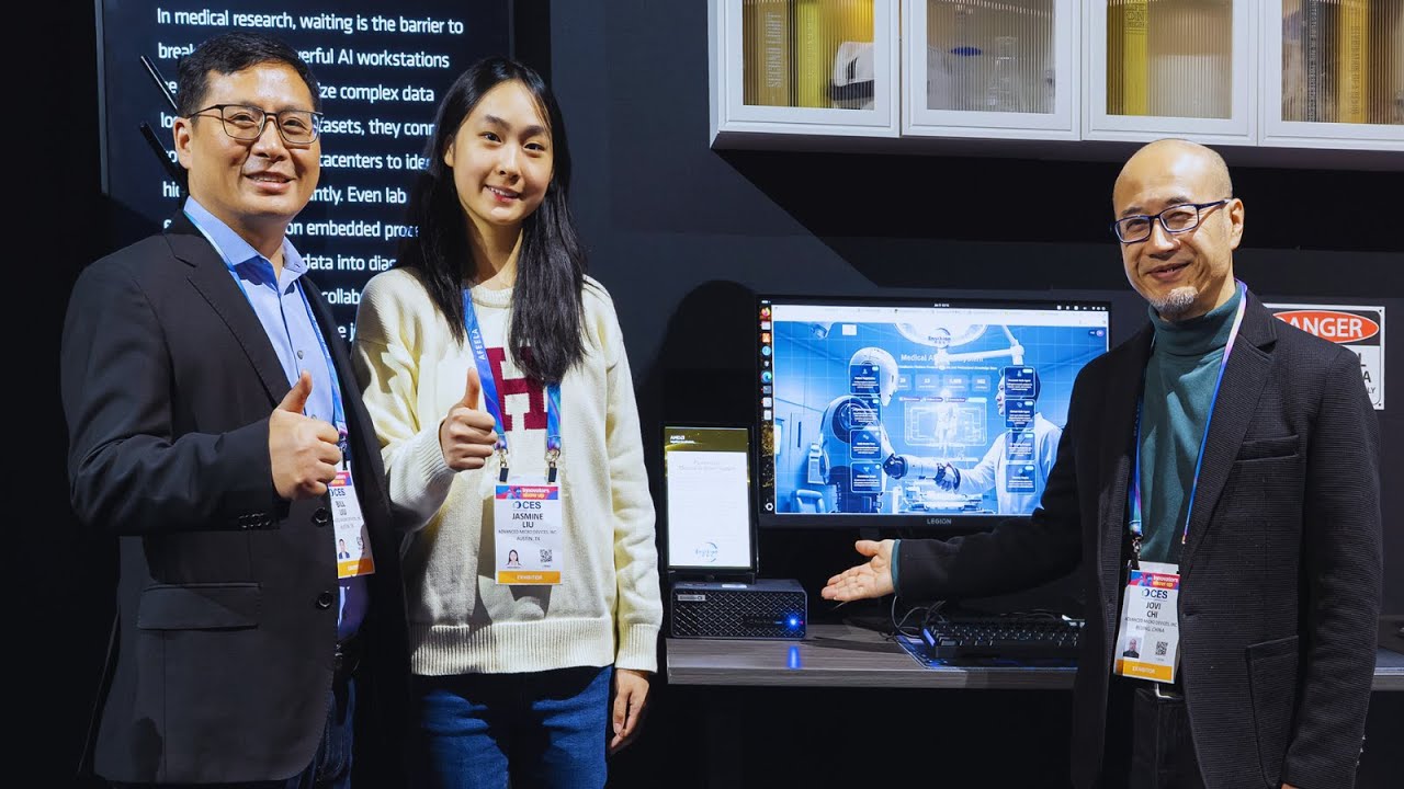 Запуск 120 миллиардов медицинских моделей ИИ локально | MINISFORUM MS S1 MAX на стенде AMD