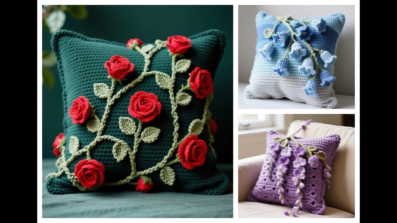 Cozy Crochet Cushions | Soft & Beautiful Designs for Home#design #crochet #cushion