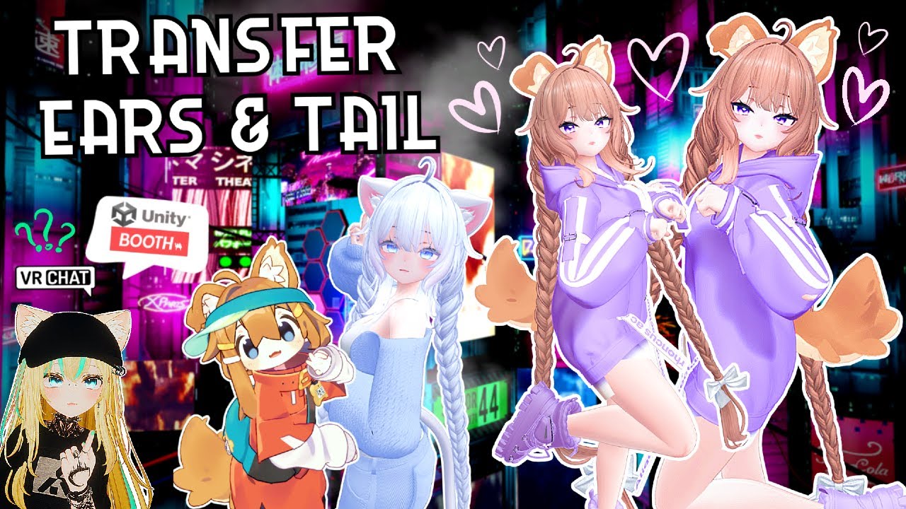 How to Transfer Ears & Tail From Your Existing Avatar on to a New One! - Ask Luci B. VRChat Tutorial