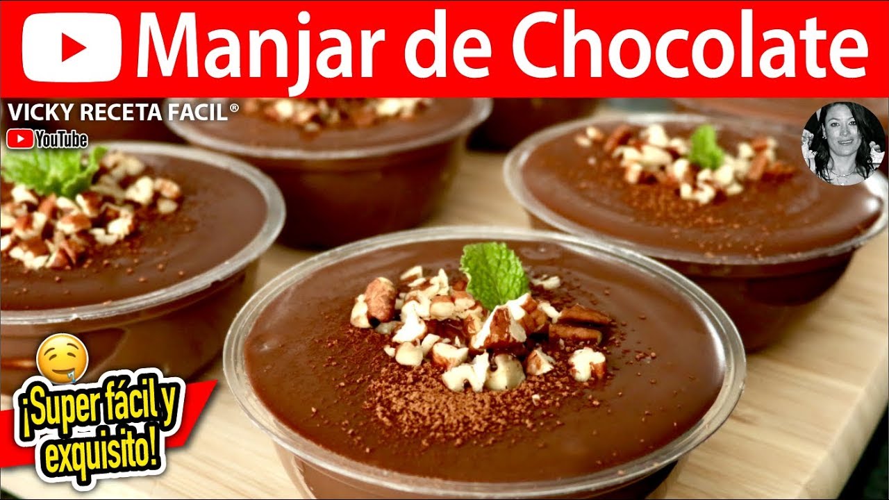 MANJAR DE CHOCOLATE | #VickyRecetaFacil