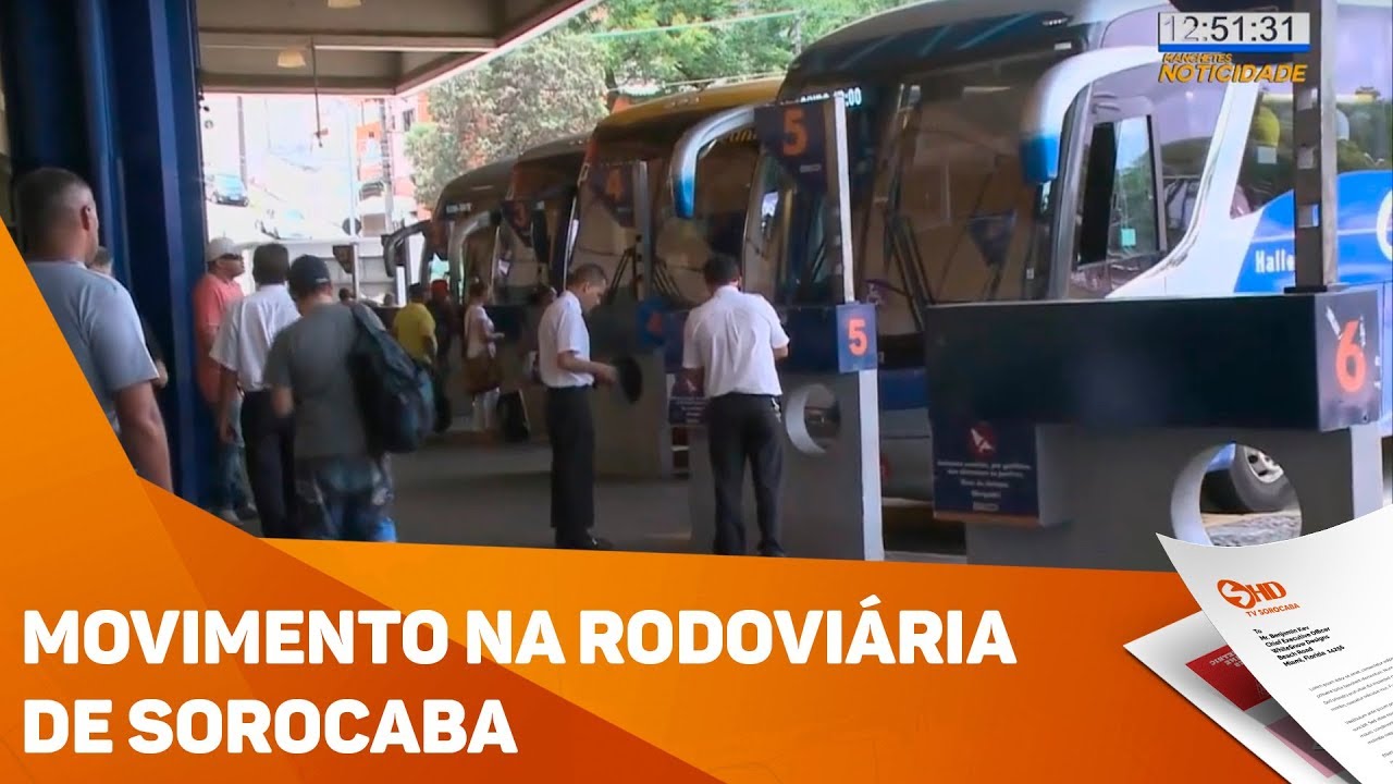 Movimento na rodoviária de Sorocaba - TV SOROCABA/SBT
