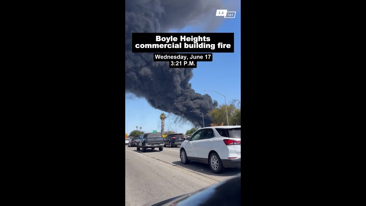 Massive fire at Boyle Heights commercial building