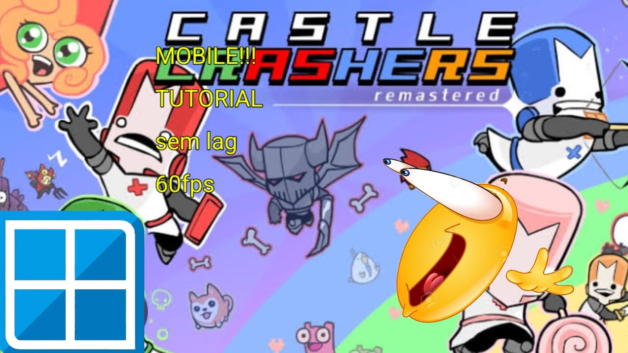 Tutorial!!!Como jogar castle crashers no celular winlator