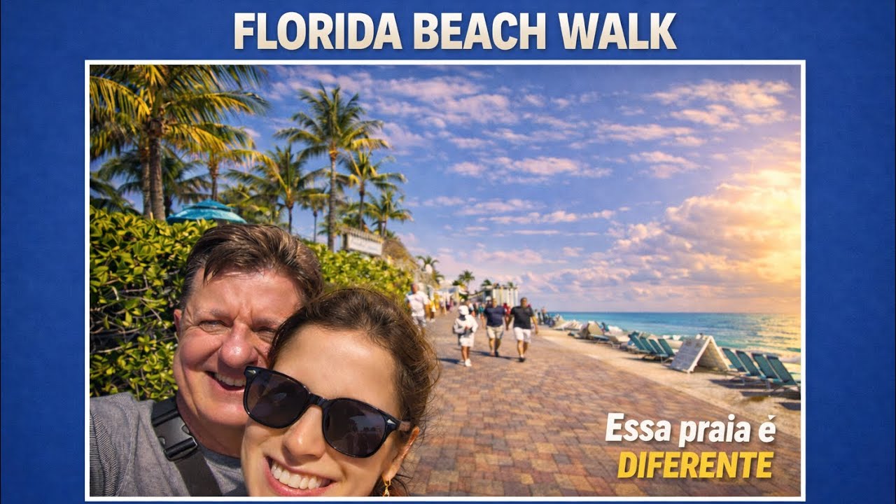 Hollywood Beach - Walking tour along the broadwalk. From Margaritaville Resort - 15 minutes south.