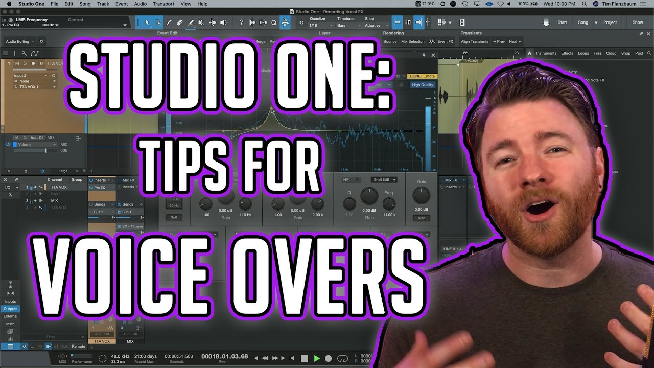Studio One: Tips and Workflow for Editing Voice Overs