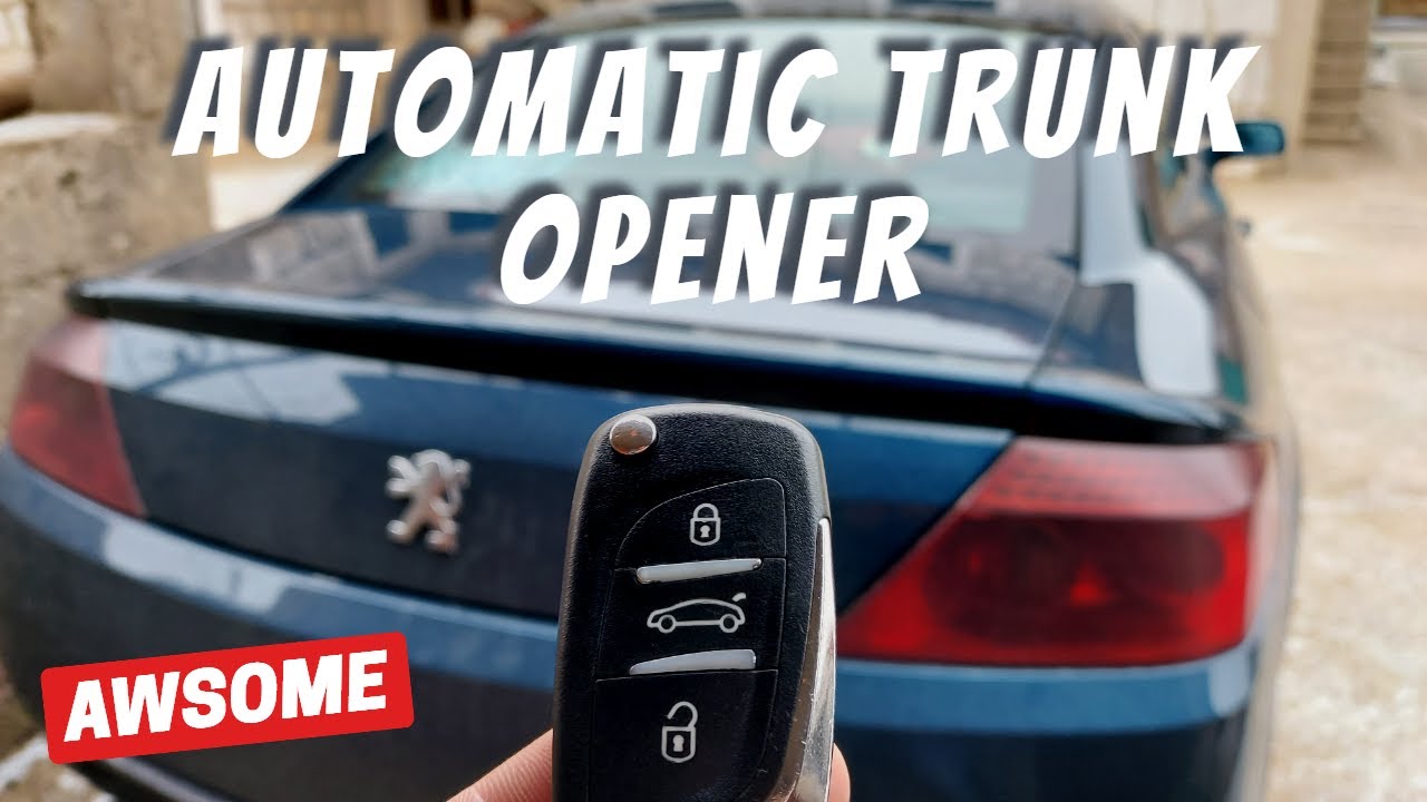 REMOTE TRUNK OPENER - DIY, AWSOME UPGRADE