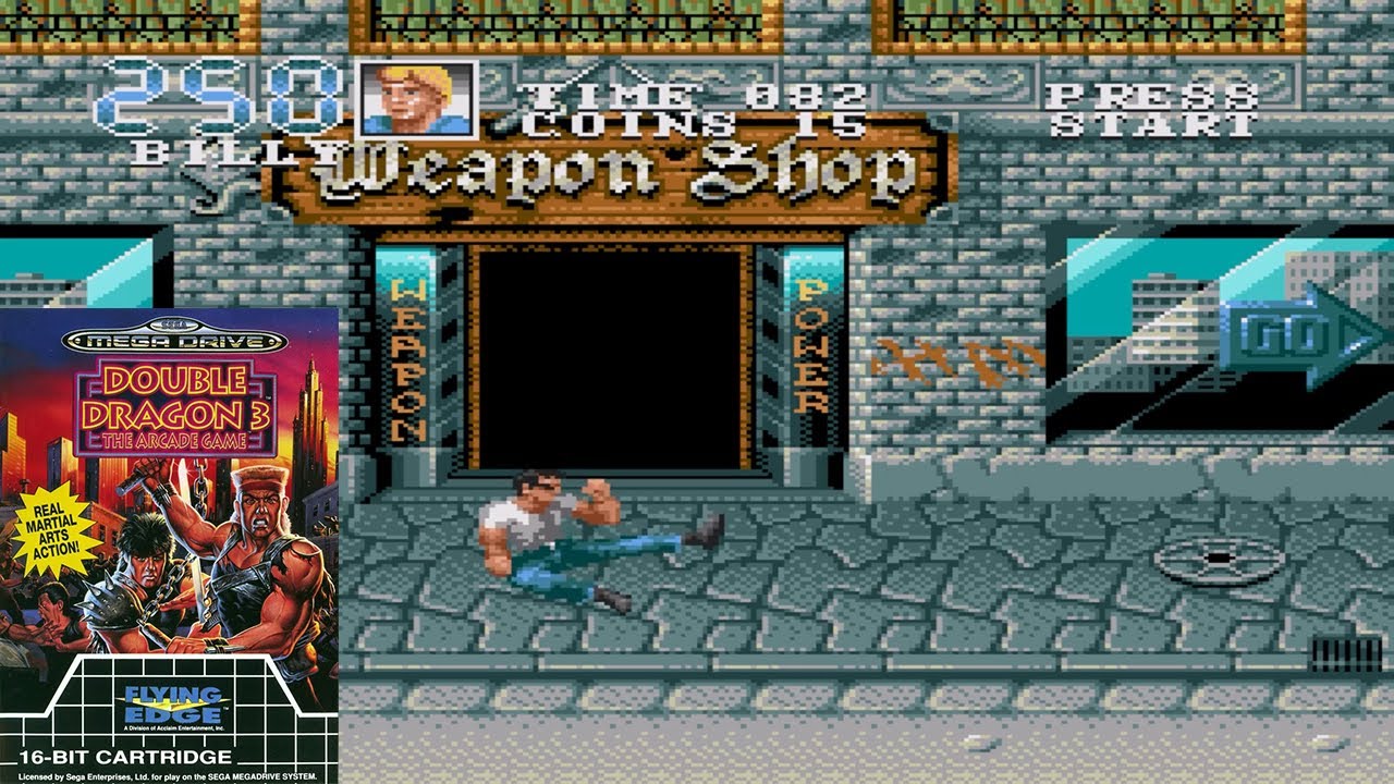 Double Dragon III: The Arcade Game - All Unplayable Characters [SEGA Genesis]
