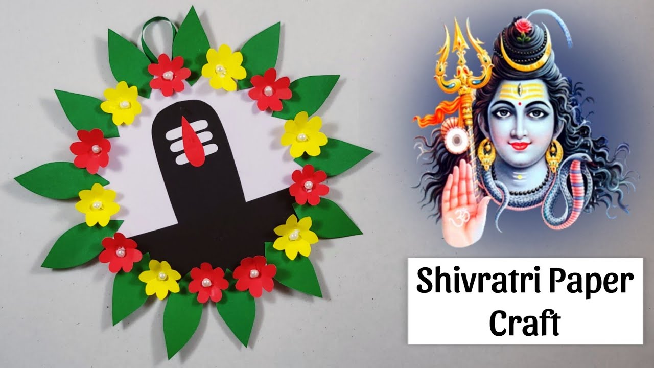 Shivratri Paper Craft ideas || How to make Shivling with Paper || Paper Shivling