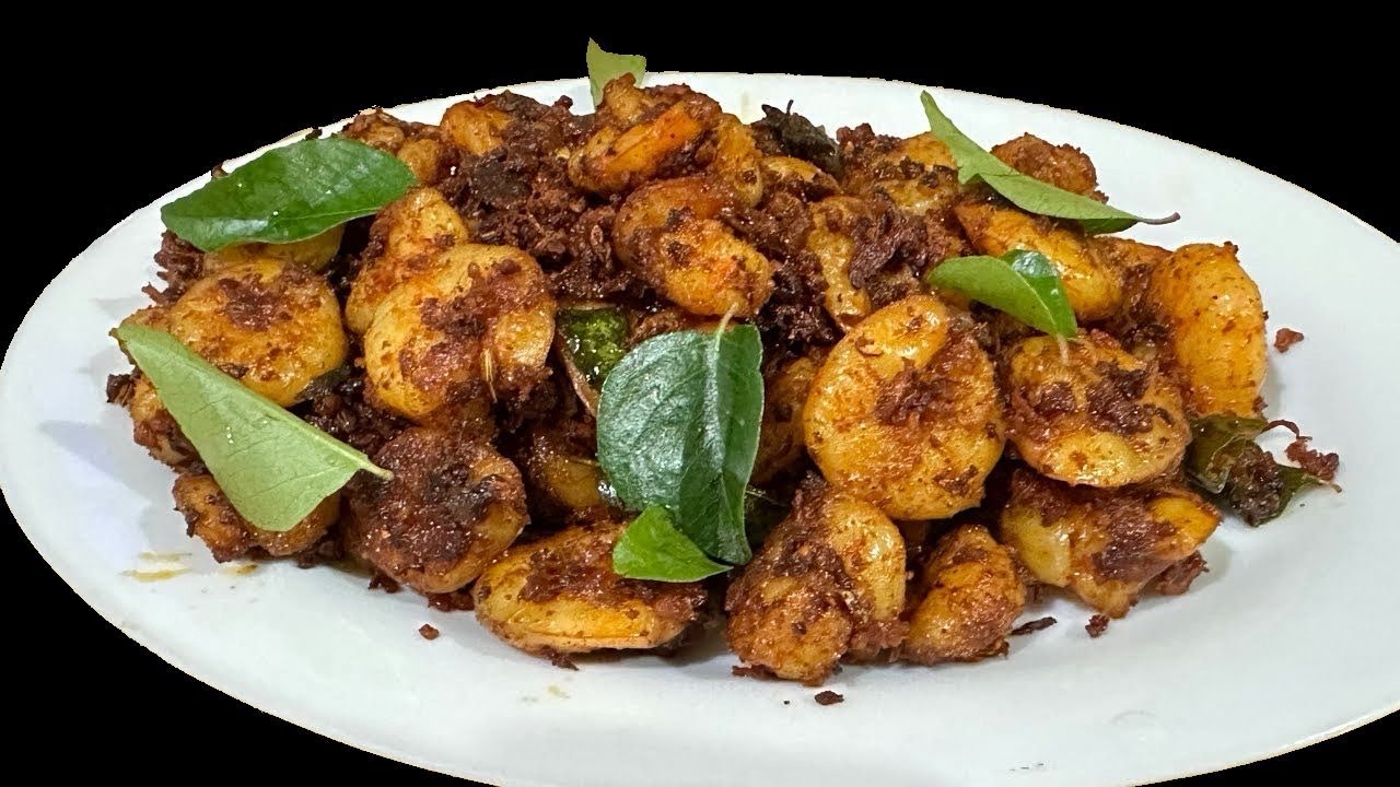 തനി നാടൻ ചെമ്മീൻ മസാല ഫ്രൈ | Easy Tasty Prawns Fry | Kerala Style Prawns Masala Fry in Malayalam