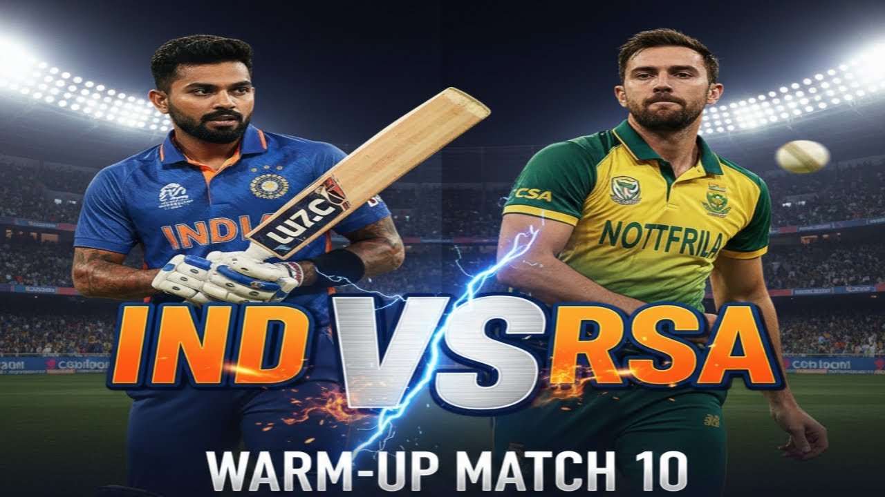 Live 10th Match • ICC Men's T20 World Cup Warm up Matches 2026 India vs South Africa Real cricket 24