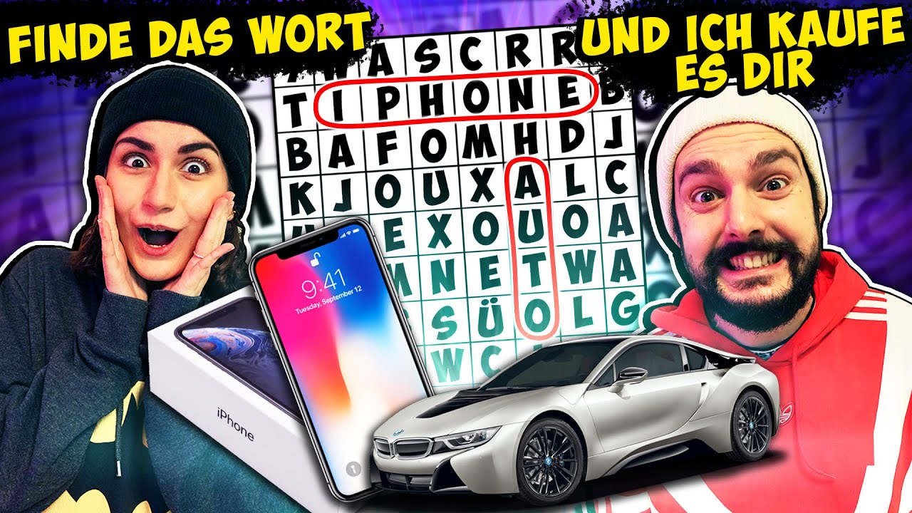 FINDE DAS WORT & ICH KAUFE ES DIR Challenge (Teil 1) Playstation, Schuhe, iPhone? Kaan Vs. Dania