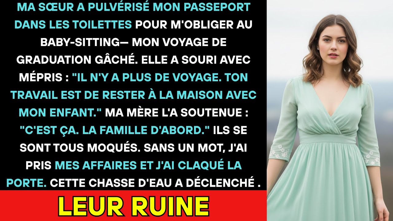 Ma Sœur A Broyé Mon Passeport Et L'a Tiré À La Chasse Pour Me Forcer À Être Nounou — Italie Annulée.