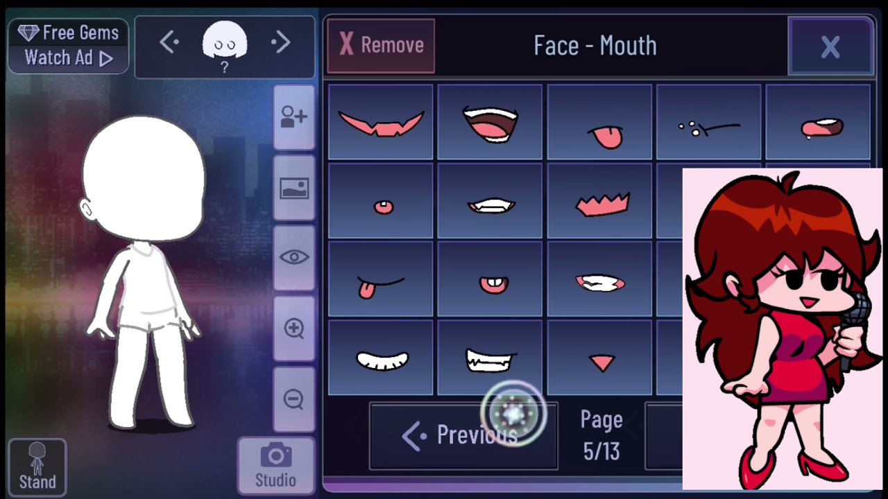 How to make GF/girlfriend from Friday night funkin in (Gacha club?) 🧐