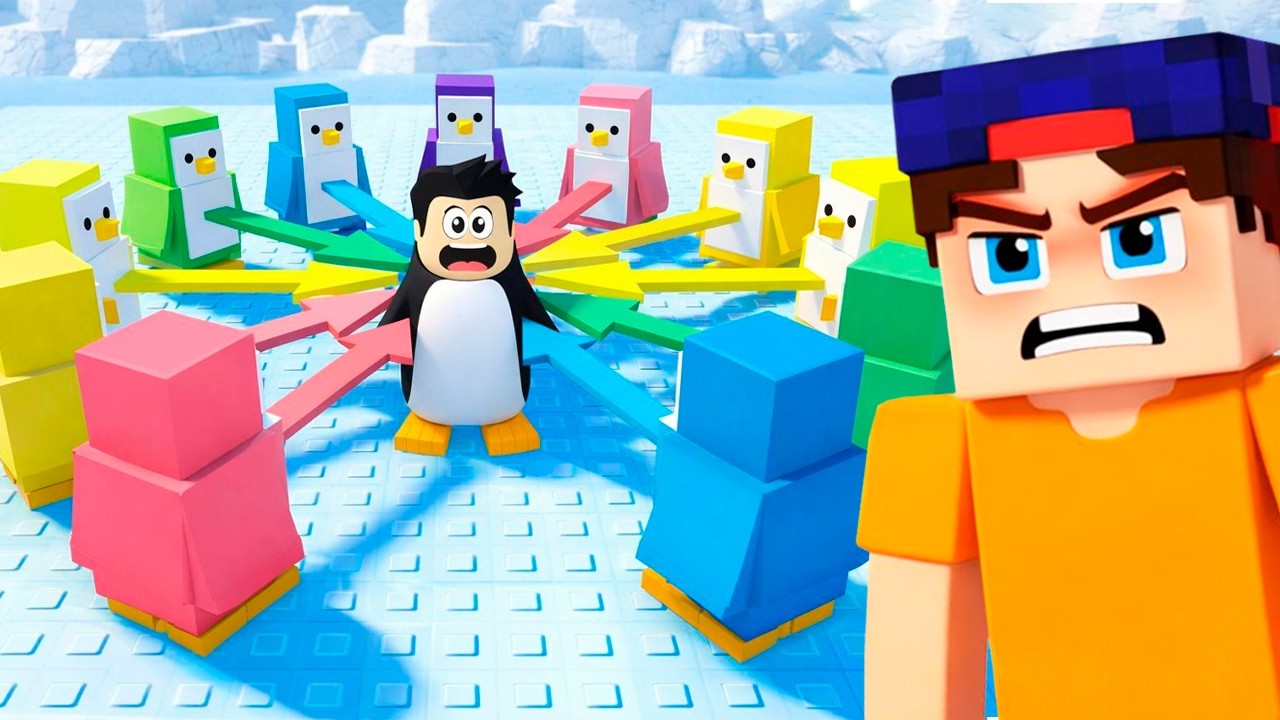 Я СТАЛ ПИНГВИНОМ! НОКАУТ в Роблокс