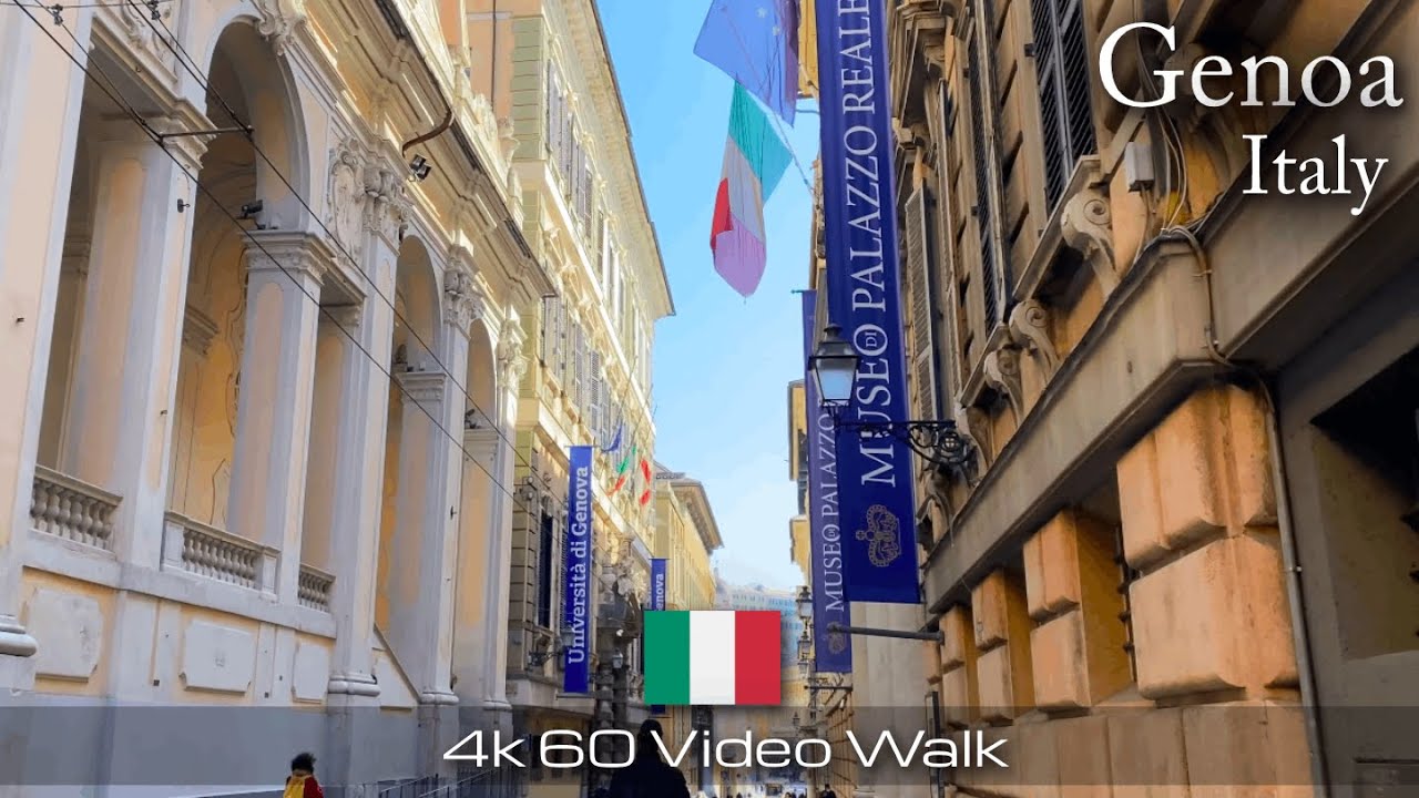 🇮🇹 Genoa, Italy 2021 | 4K Walking Tour in Genova | City experience in Virtual walking tour
