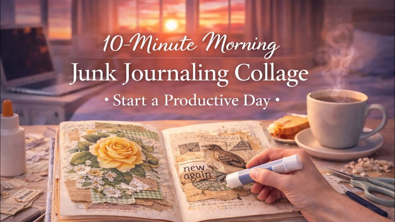 A Calm 10-Minute Junk Journal Morning Routine (Beginner Friendly) #junkjournaling #jj 