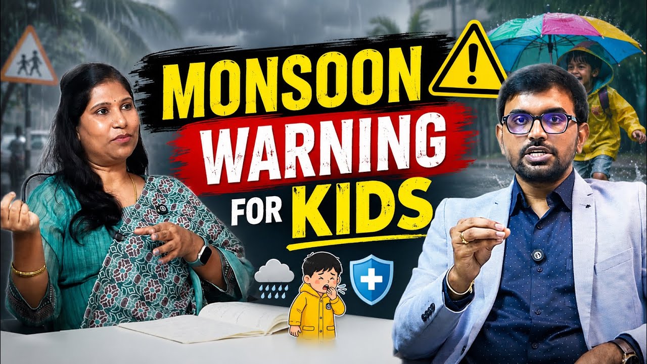 ☔ Rainy Season Illnesses in Kids: Cold, Cough & Fever 🥶🥵 | Pediatric Care in Hyderabad