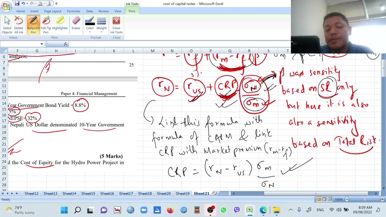 Lecture 47 Cost of Capital and Valuation of Share