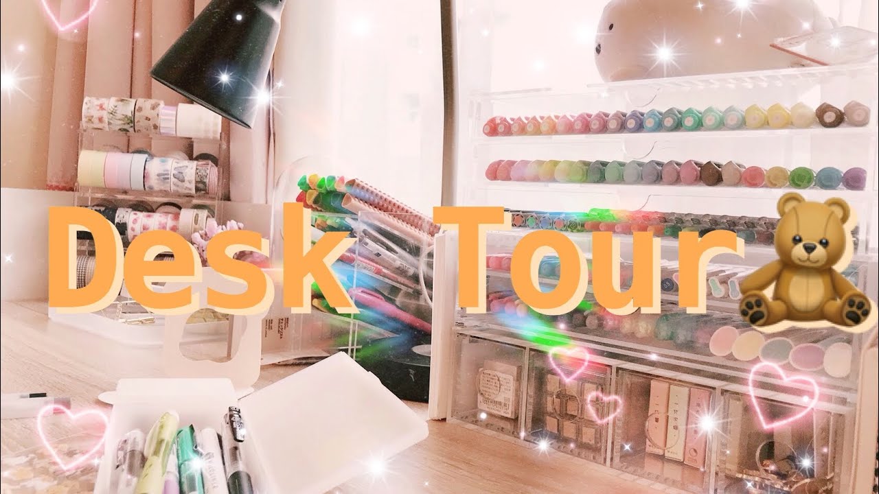stationery desk tour🍒