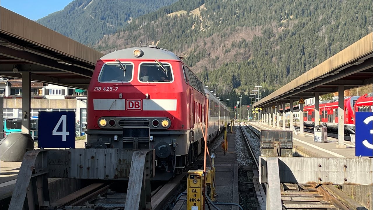 Fahrt im IC 2083/2085 nach Oberstdorf