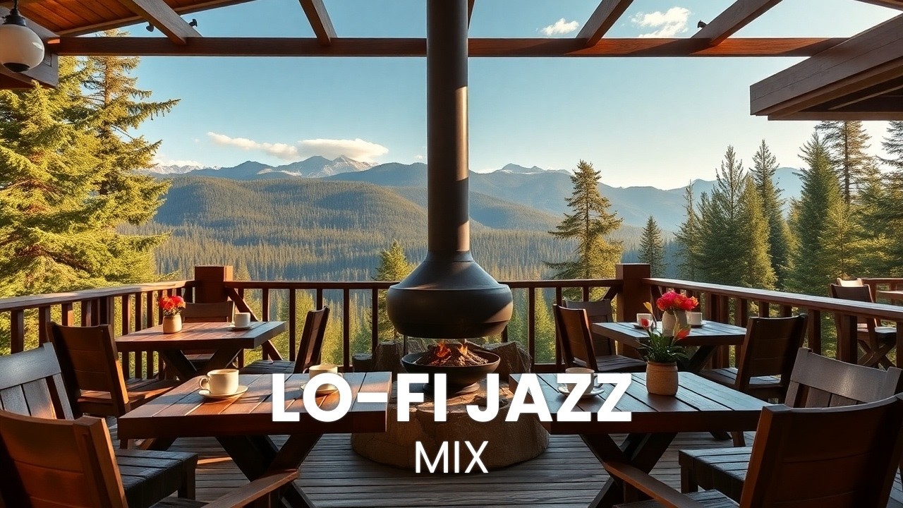 Warm Spring Jazz 🌸 Gentle Cafe Ambience for Studying