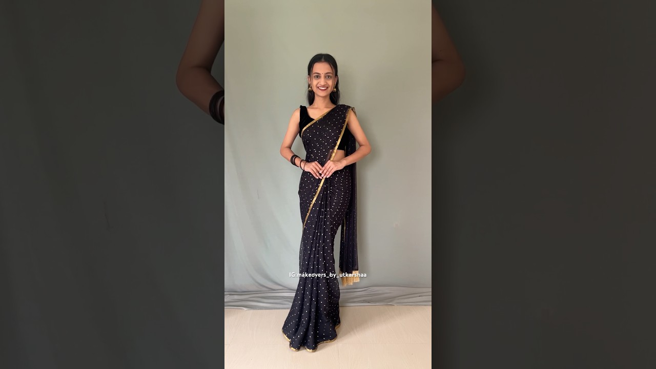 Saree Draping Perfectly|| Perfect Pleats  #shorts #saree #sareelove @GroomingwithUtkarsha