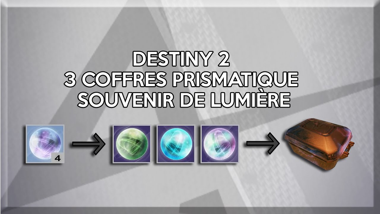 DESTINY 2 - 3 COFFRES PRISMATIQUE SOUVENIR DE LUMIÈRE