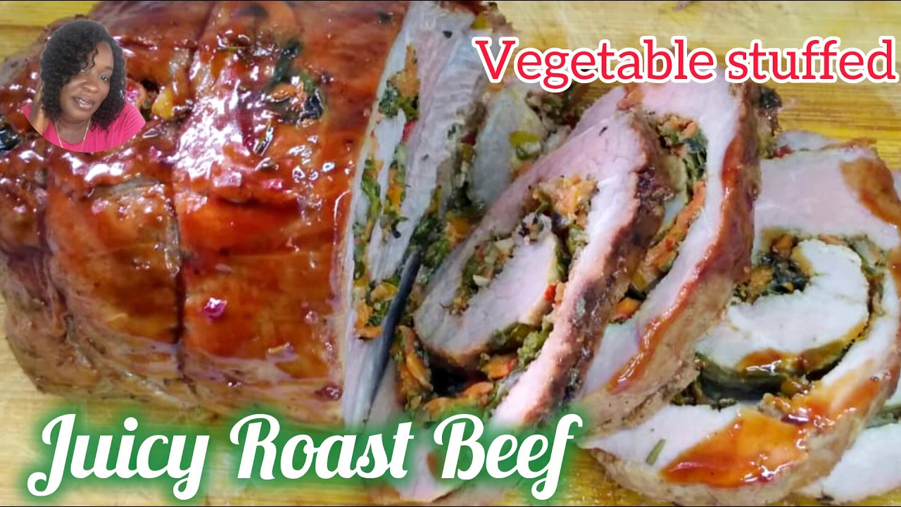 Juicy Roast Beef Recipe//Beef Recipe//How Stuffed Beef For Roasting