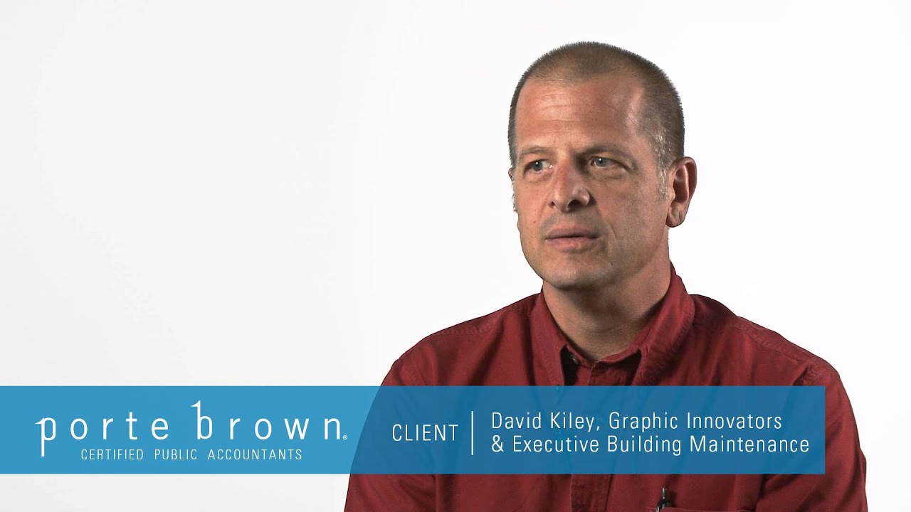 Porte Brown | David Kiley of Graphic Innovators & Executive Building Maintenance USE