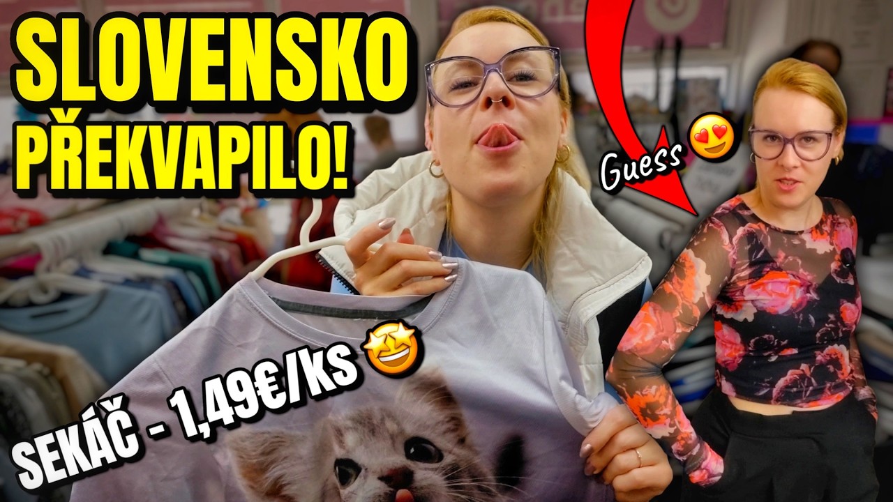 PŘEKVAPIVĚ DOBR&Yacute; V&Yacute;BĚR V SECOND HANDU GENESIS V MYJAVĚ! &Uacute;ŽASN&Eacute; TRIČKO GUESS A JIN&Eacute; SUPER KOUSKY🤩